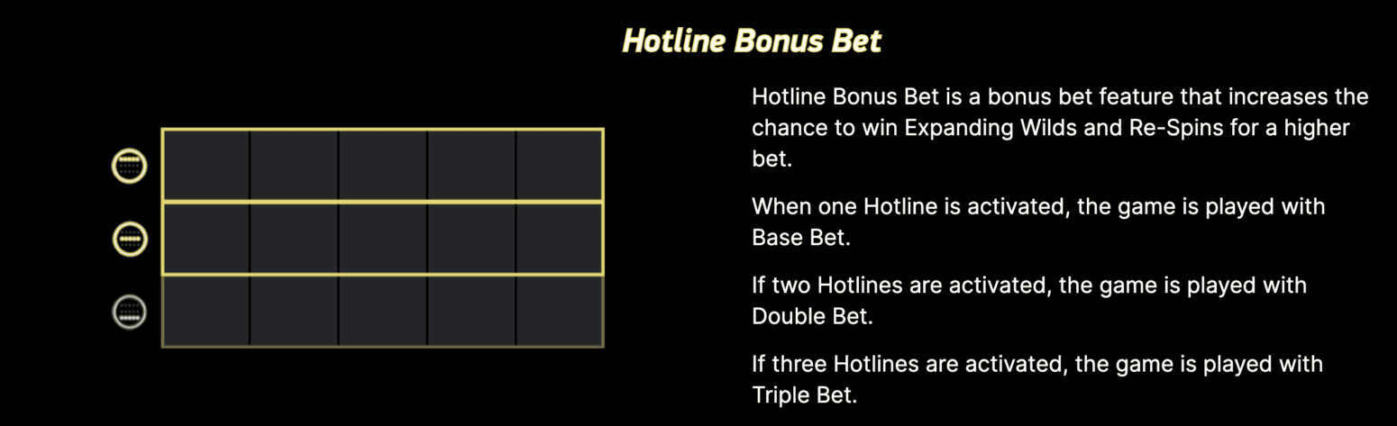 Hotline bonus bet